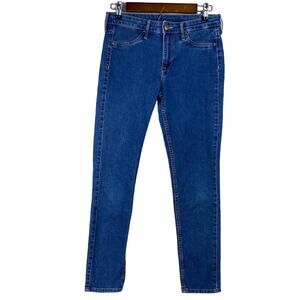 H&M &Denim Women's Blue Medium Wash Skinny Ankle Mid Rise Denim Jeans Size 28